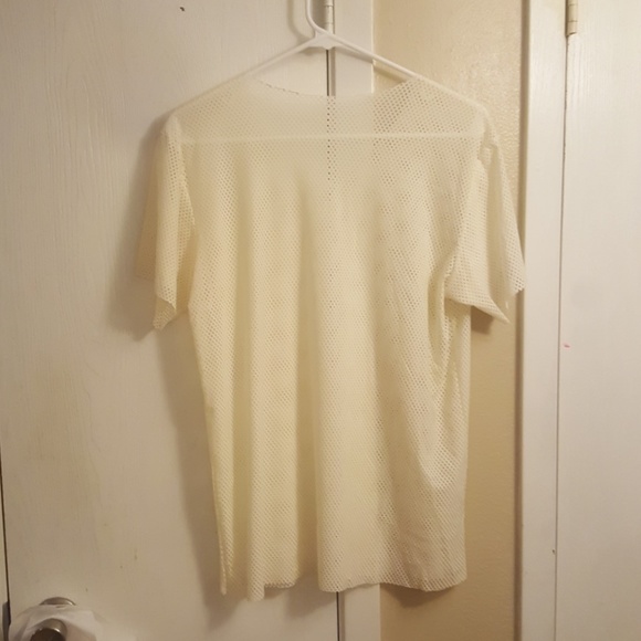 Asos White short sleeve mesh shirt - Picture 3 of 3